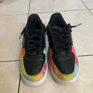 Nike Air Force One Tye Dye Black